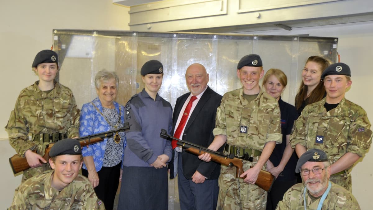 Newton Abbot Air Cadets take aim as rifle range opens