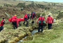 Walker with suspected broken ankle rescued from moors