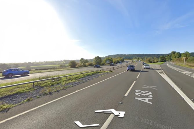 The A 38  Google Street View