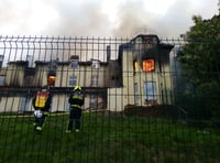 Watch: Newton firefighters join battle against fire