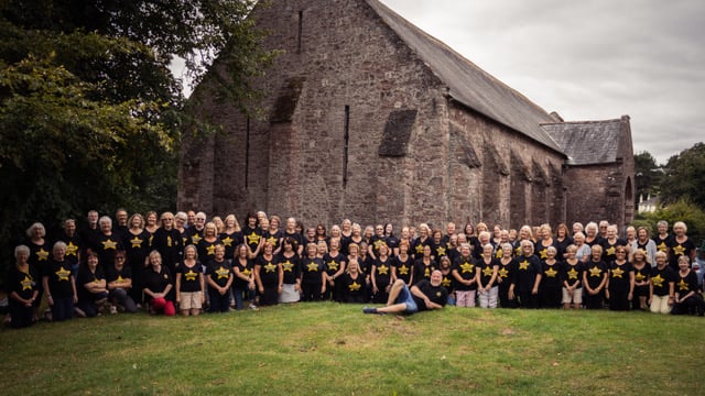 Devon Rock Choir Members took part in a filming project at Torre Abbey for a very special arrangement of ÔFix YouÕ by Coldplay.Picture: Rock Choir (March 2023)
