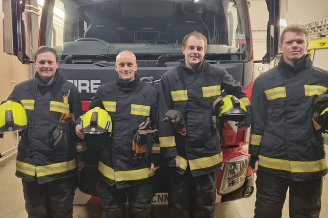 TEIGNMOUTH Firefighters will be taking part in this morningÕs Teignmouth Promenade Parkrun to raise awareness of Crew Manager Joab ForteÕs bid to tackle the London marathon next month.Picture: Teignmouth Fire Station (April 2025)