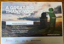 Parish council receives certificate for spring clean 