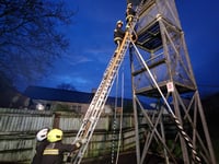 Practice makes perfect as firefighters perform hose testing 