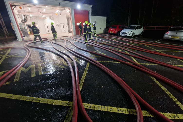 Buckfastleigh Fire Station annual hose testing