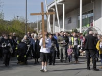 Watch: Walk of Witness procession through town on Good Friday