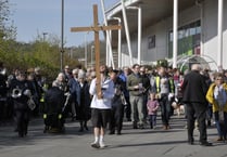 Watch: Walk of Witness procession through town on Good Friday