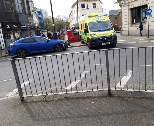 Newton road closed  after collision