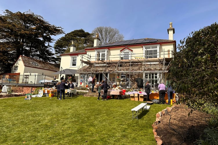 Bishopsteignton Scout Group's Easter egg hunt took place in the garden at Chao Nan
