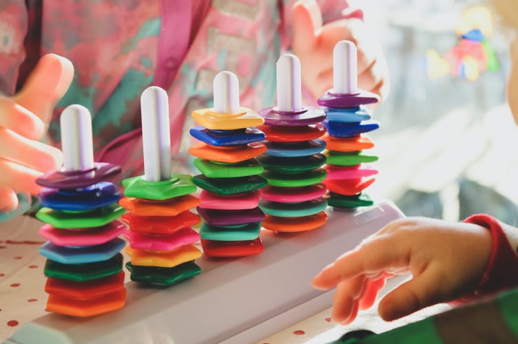 bounce and rhyme stock image