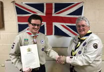 Castle invite and Queen’s Award for Teignbridge Scout