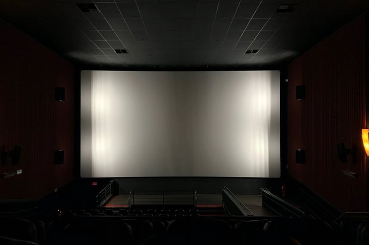 big screen stock image