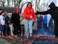 WATCH: Hot stuff this fire walking lark!