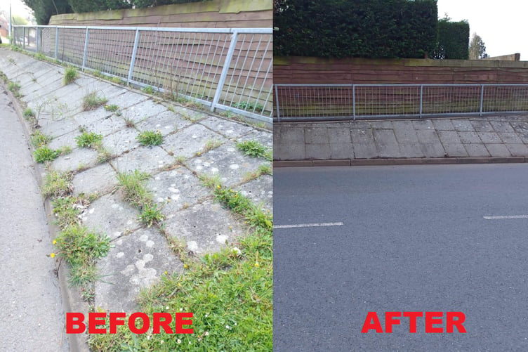 Kingsteignton Town Council Footpath Clearing