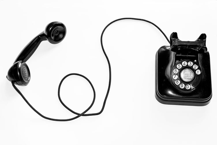 phone line stock image