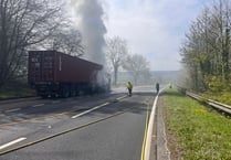 UPDATE: A38 now open following lorry fire