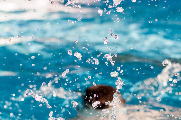 swimming pool stock image