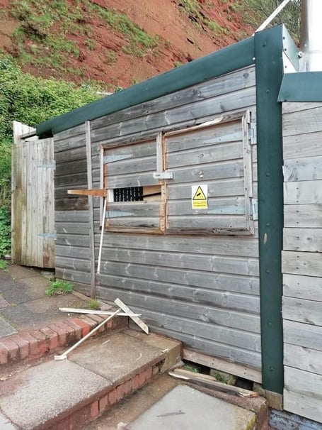 The Cafe at Coryton Cove broken into for the second time in two weeks.