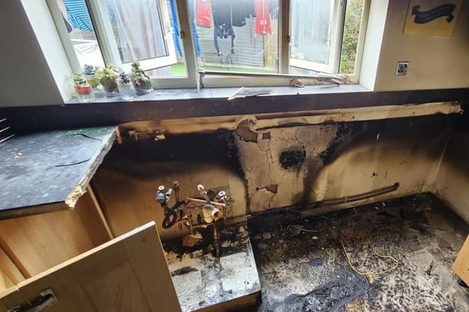 Bovey Tracey Kitchen Appliance Fire