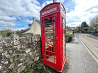 Telephone box transformed into bookworms' dream after library closure