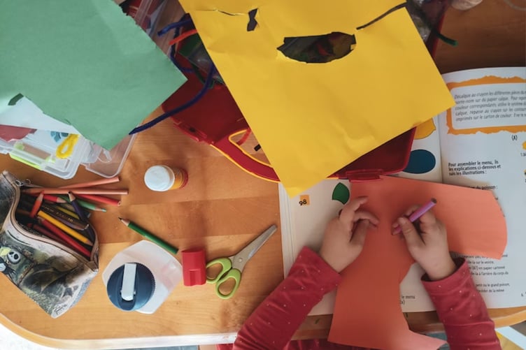 paper craft stock image