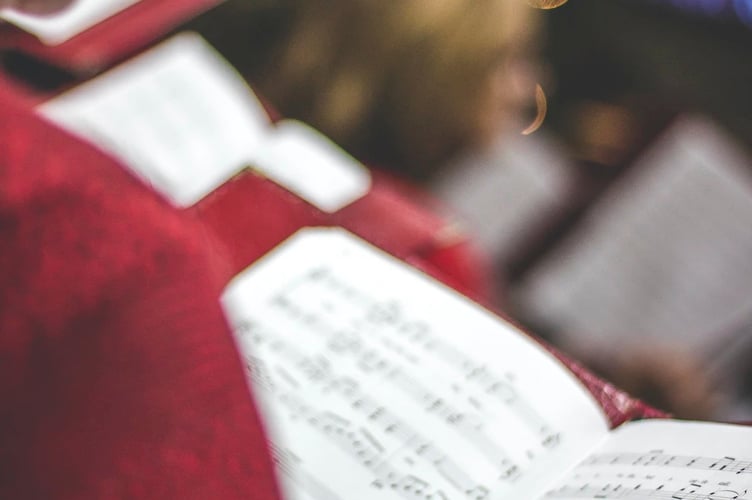 choral music stock image