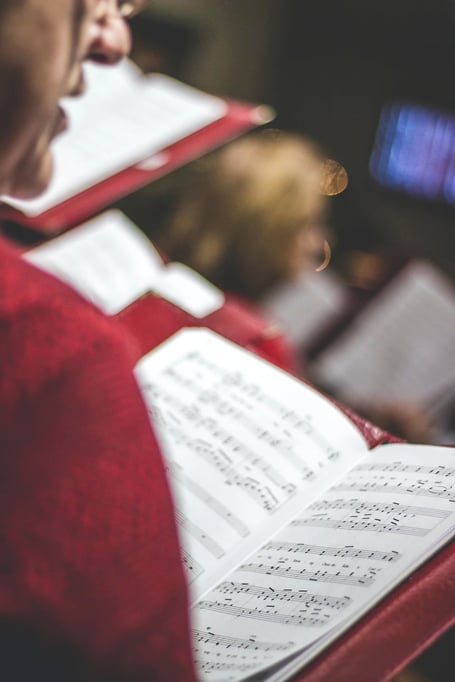 choral music stock image