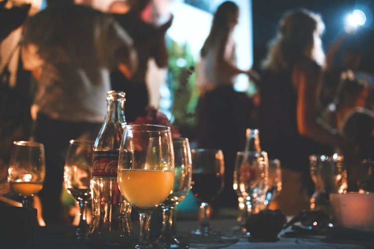 garden party stock image