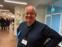 Phil Bullivant reacts to his election success