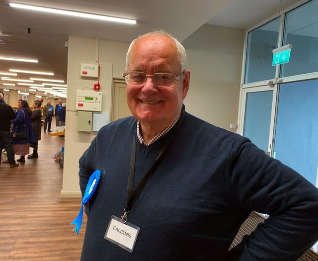 Phil Bullivant reacts to his election success