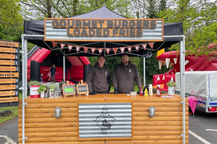 Dom and Rob of gourmet burger outfit, The Fat Pony