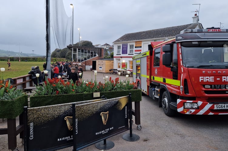Dawlish Fire Station Exercise at Teignmouth RFC
