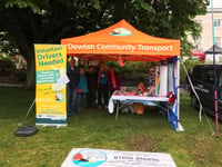 Charity volunteers brave the rain 
