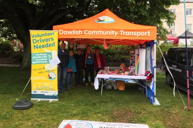 Dawlish Community Transport volunteers brave the rain