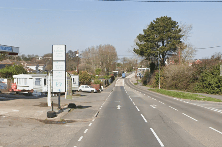 A379 Exeter Road near Dawlish