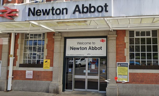 Newton Abbot station, Photo Google streetview