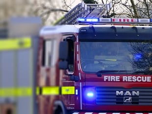 Fire damages dumper truck in quarry