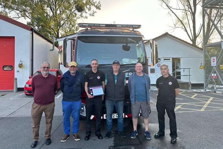 JJ and Johnny pictured with retired crew, Roy Wills, Mike Steer, Paul Harris and Ian Wills. (There is almost 200 years of experience in this photo!