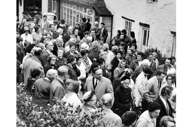 A photograph from Lustleigh’s May Day festivities in 1970