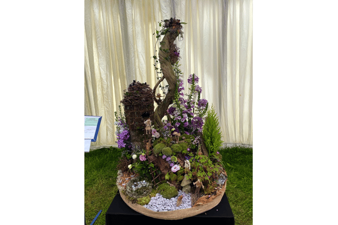 Hannah Best’s floral depiction of the Enchanted Garden won the Mrs Richard Webb Perpetual Challenge Trophy