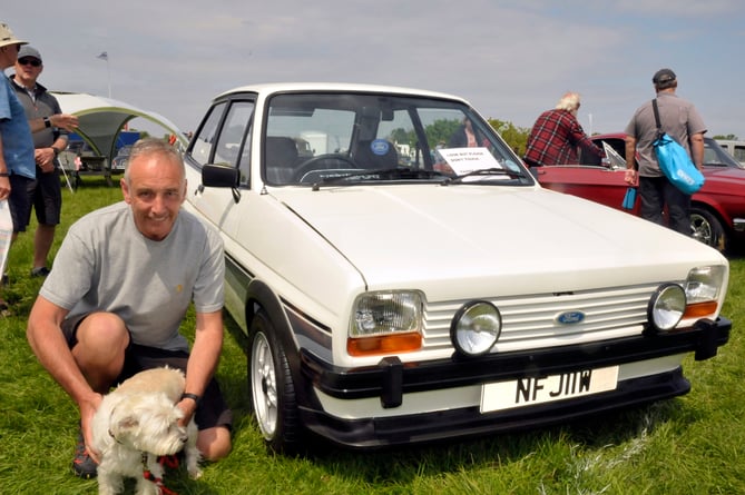 Stewart Brock from Newton Abbot with his Ford Fiesta Super Sport which he restored himself.