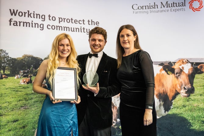 The Farm Diversification Award went to Lewis Steer and Flora Searson, from The Dartmoor Shepherd in Chagford.