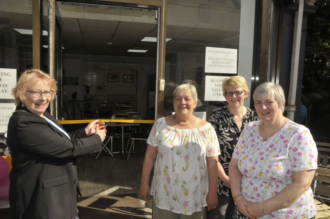 The Home Bake Cafe was officially opened by Teignmouth mayor, Cllr Joan Atkins