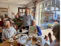 A tea party for Helen... one of the LADS