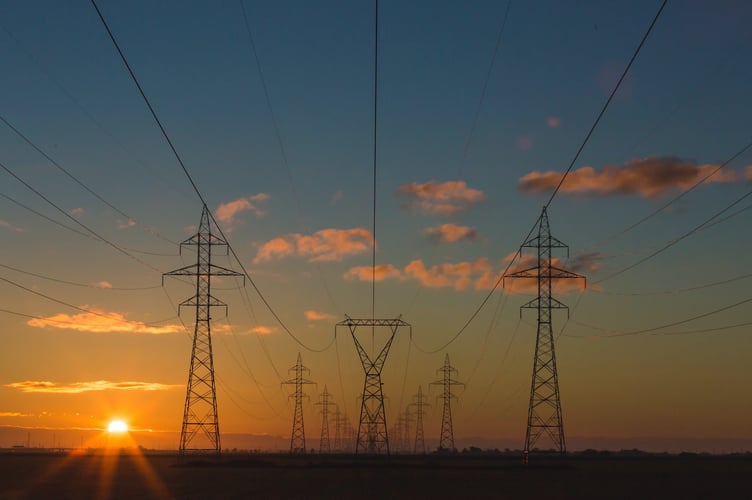 power cut stock image
