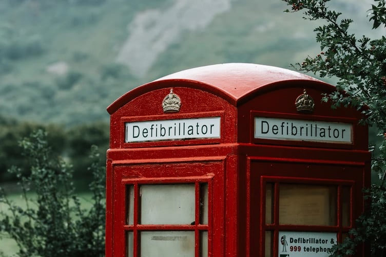 defibrillator stock image
