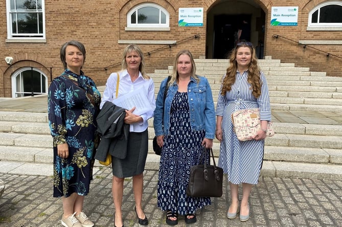 Parents of children with SEND who spoke at the children's scrutiny committee (Image: Ewan Murrie)June 2023