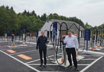 MP visits Buckfastleigh’s new EV charging hub