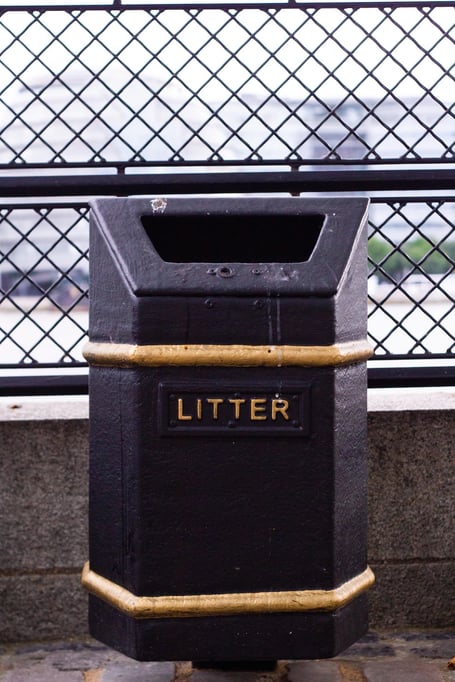 litter pick stock image