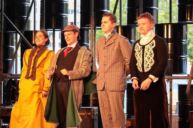 Our Star Theatre's cast of Sherlock's Excellent Adventure